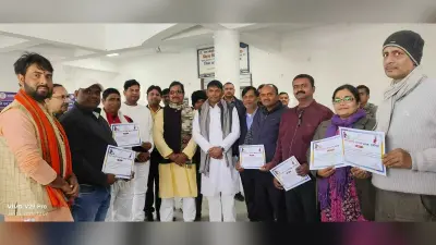 शारीरिक शिक्षकों को खेल मंत्री ने किया सम्मानित