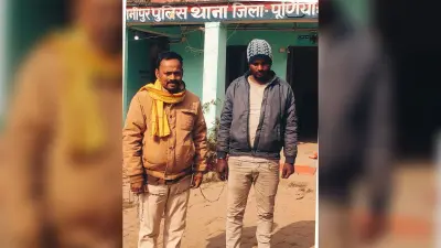 शराब माफिया राजीव साह की हाइवा का फरार चालक गिरफ्तार