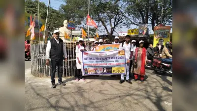 एनवायके ने सड़क सुरक्षा को लेकर निकाली जागरुकता रैली