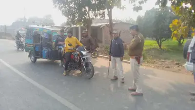 पुलिस ने चलाया सघन वाहन चेकिंग अभियान