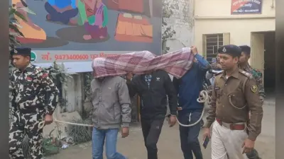 किराना दुकान में लूट करने वाले तीन शातिर हथियार के साथ गिरफ्तार