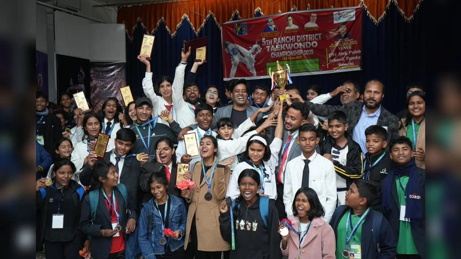 Taikwondo : विश्वजीत ताइक्वांडो क्लब के प्रतिभागी रहे पहले स्थान पर