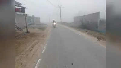ठंढ़ ने एक बार फिर बदले अपने तेवर, दिन भर रहा कुहासे का साम्राज्य