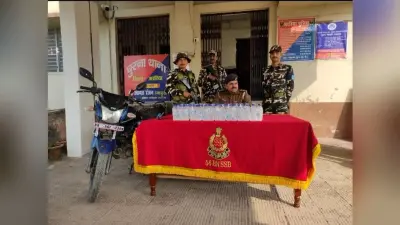 27 लीटर नेपाली शराब जब्त, तस्कर फरार