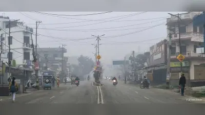 कोल्ड वेव के बीच कांपते हुए स्कूल पहुंचे छात्र, घरों में दुबके लोग