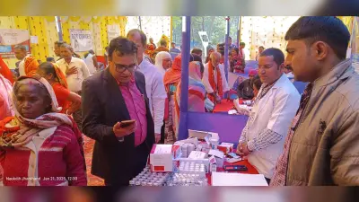 Giridih News : सीएचसी गांडेय में लगे स्वास्थ्य मेले में 759 मरीजों की जांच