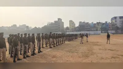 गणतंत्र दिवस को लेकर कदमताल मिला रहे जवान