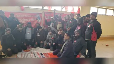 लोको पायलट ने अपनी मांग को लेकर एक दिवसीय धरना दिया