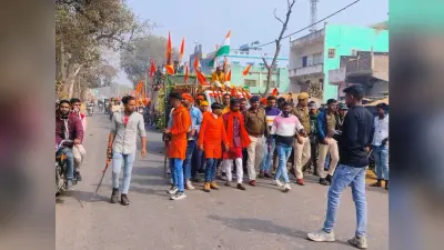 हिंदू स्वाभिमान दल ने निकाली शोभायात्रा