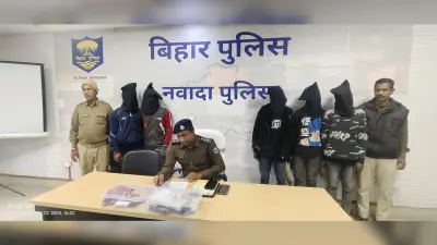 लूट की योजना बनाते पांच शातिर अपराधी गिरफ्तार