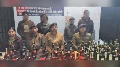 105 लीटर विदेशी शराब के साथ पांच तस्कर गिरफ्तार