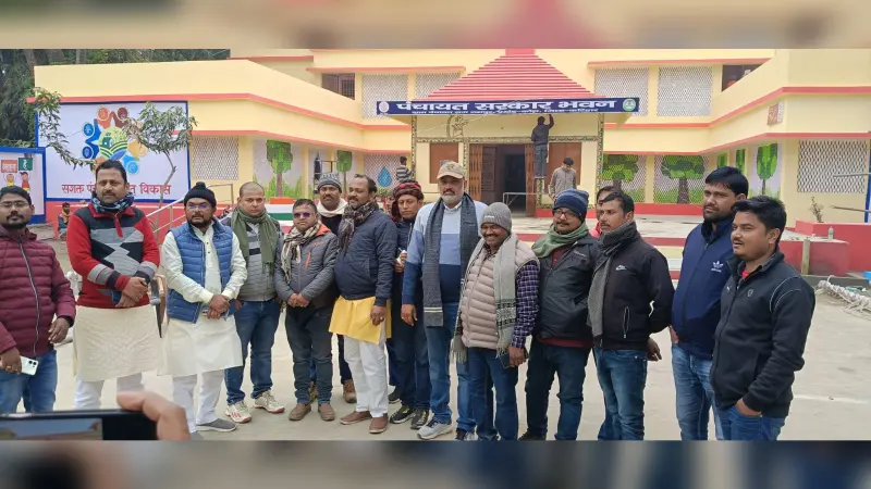 प्रगति यात्रा की तैयारी का जदयू जिलाध्यक्ष ने लिया जायजा