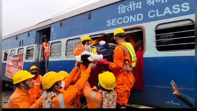 रेलवे ने एनडीआरएफ के साथ संयुक्त रूप से लाभा स्टेशन पर किया मॉक ड्रिल