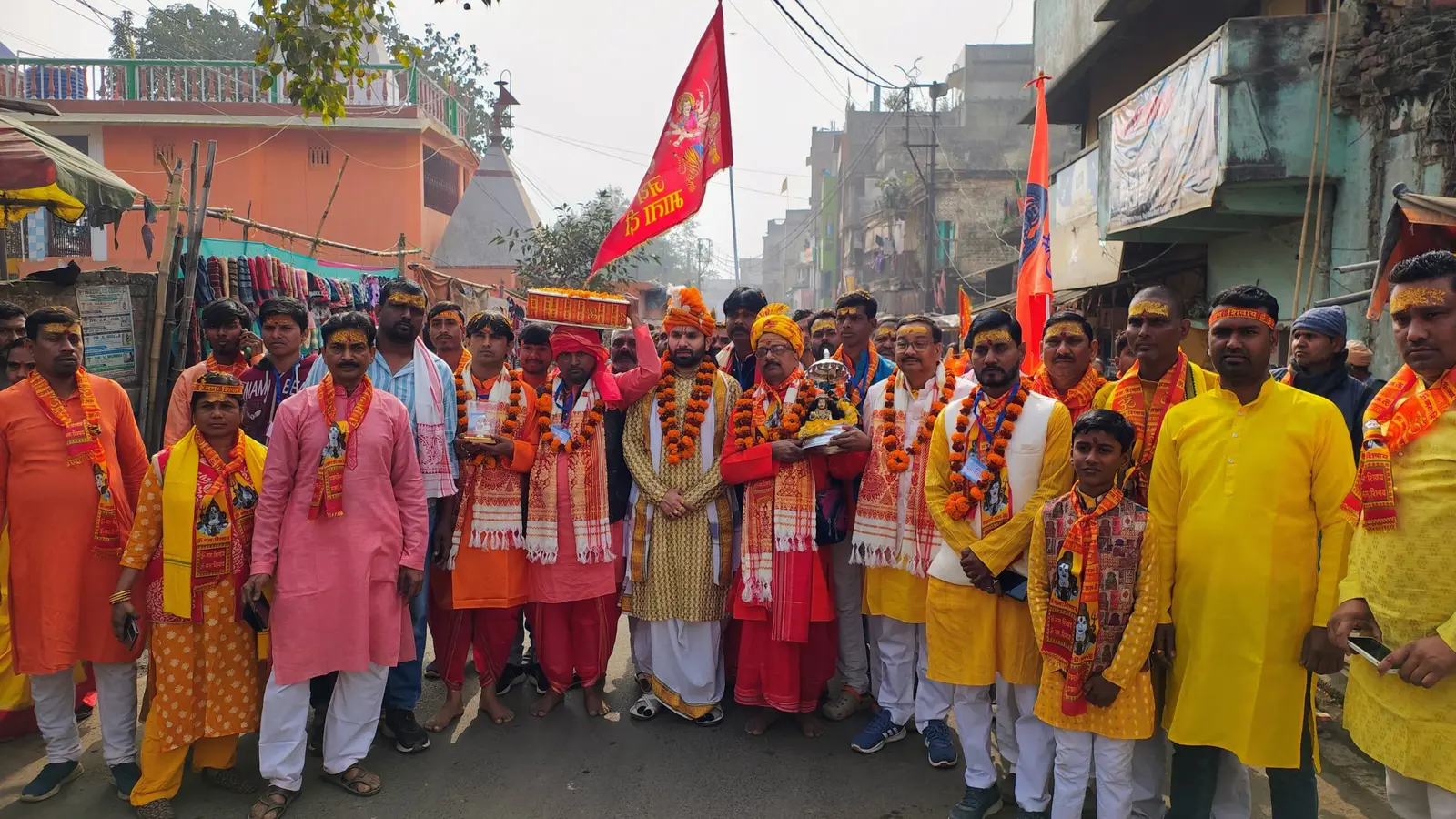 शिव महापुराण कथा का शुभारंभ, 1008 महिलाओं ने निकाली कलश यात्रा
