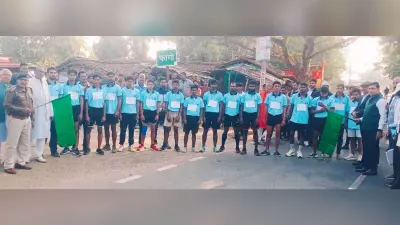 Deoghar news : गणतंत्र की पूर्व संध्या पर मैराथन में दौड़े छात्र, सुप्रकाश प्रथम