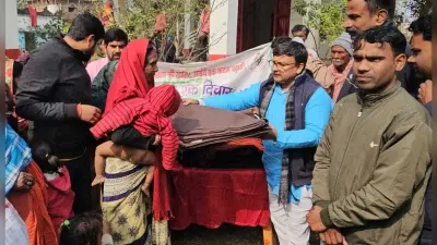 जरूरतमंदों के बीच बांटा गया कंबल
