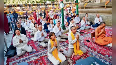 Gaya News : थाई आर्मी के जनरल ने महाबोधि मंदिर में की पूजा-अर्चना