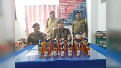 भटौनी से पुलिस ने 40 कार्टन अंग्रेजी शराब किया बरामद, तस्कर फरार
