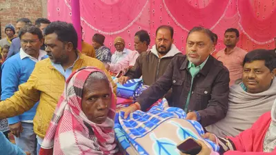 जरूरतमंद लोगों के बीच कंबल का हुआ वितरण