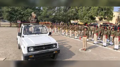 Giridih News :झंडा मैदान में परेड का फुल ड्रेस रिहर्सल