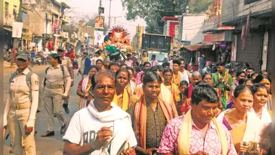 Jharsuguda News: संबलपुर से पहुंची मां समलेश्वरी की ज्योत के साथ निकली शोभायात्रा, हुआ भव्य स्वागत