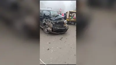 सड़क दुर्घटना में आधा दर्जन श्रद्धालु घायल