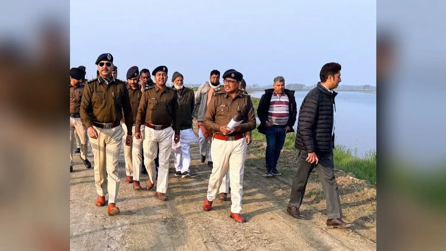 सीएम प्रगति यात्रा की सुरक्षा व्यवस्था को लेकर डीआइजी पहुंचे गोगाबील झील