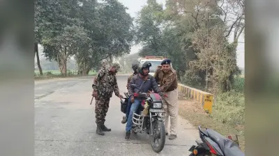 पुलिस ने एनएच पर चलाया वाहन चेकिंग अभियान