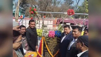 कस्तूरबा गांधी आवासीय विद्यालय में मंच का हुआ उद्घाटन