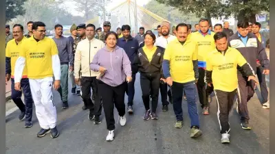 Bokaro News : रन फॉर रोड सेफ्टी के लिए दौड़ा बोकारो