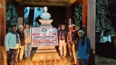 Bhagalpur news गणतंत्र दिवस की पूर्व संध्या पर शहीदों को किया नमन