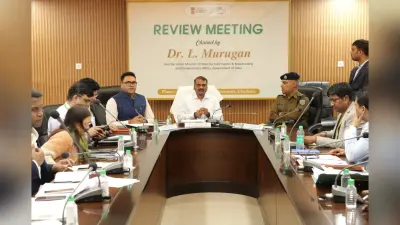 Jharkhand News: केंद्रीय मंत्री एल मुरुगन के झारखंड दौरे का दूसरा दिन, पश्चिमी सिंहभूम में की विकास कार्यों की समीक्षा