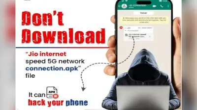 Jio APK Alert: जियो 5जी इंटरनेट के नाम पर हो जाएंगे बर्बाद, यह मैसेज है चूना लगाने का औजार