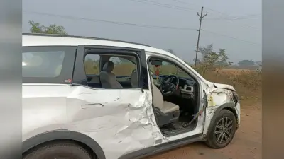 झारखंड के पूर्व मंत्री राजा पीटर सड़क हादसे में बाल-बाल बचे, रांची-टाटा मार्ग पर कंटेनर ने कार को मारी टक्कर