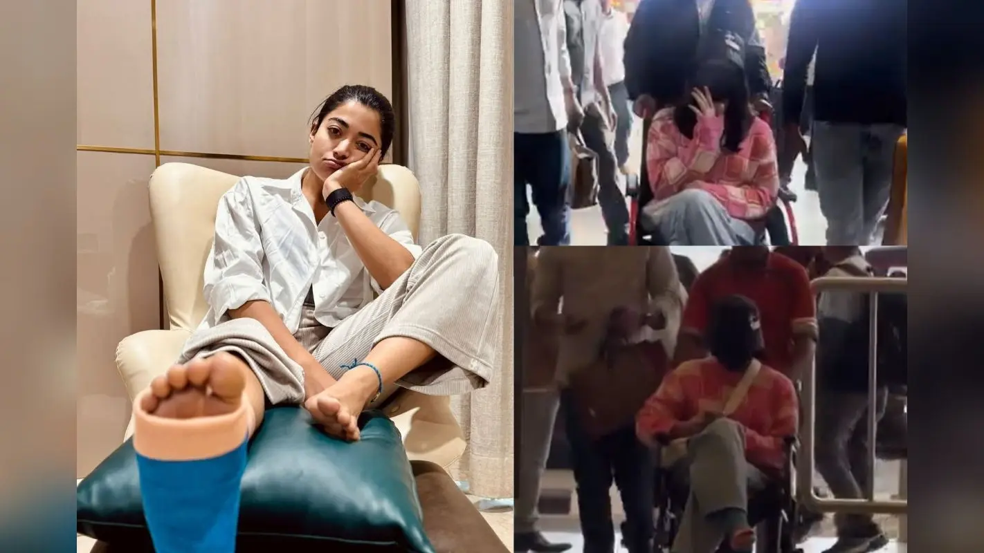 Rashmika Mandanna: एयरपोर्ट पर लंगड़ाते हुए दिखीं पुष्पा की श्रीवल्ली, फैंस परेशान, देखें VIDEO