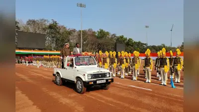 रांची के मोरहाबादी मैदान में गणतंत्र दिवस समारोह का फुल ड्रेस रिहर्सल, DC और SSP ने ली मार्च पास्ट की सलामी