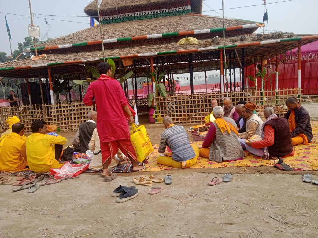 हिंगना हाट में महाविष्णु यज्ञ का शुभारंभ