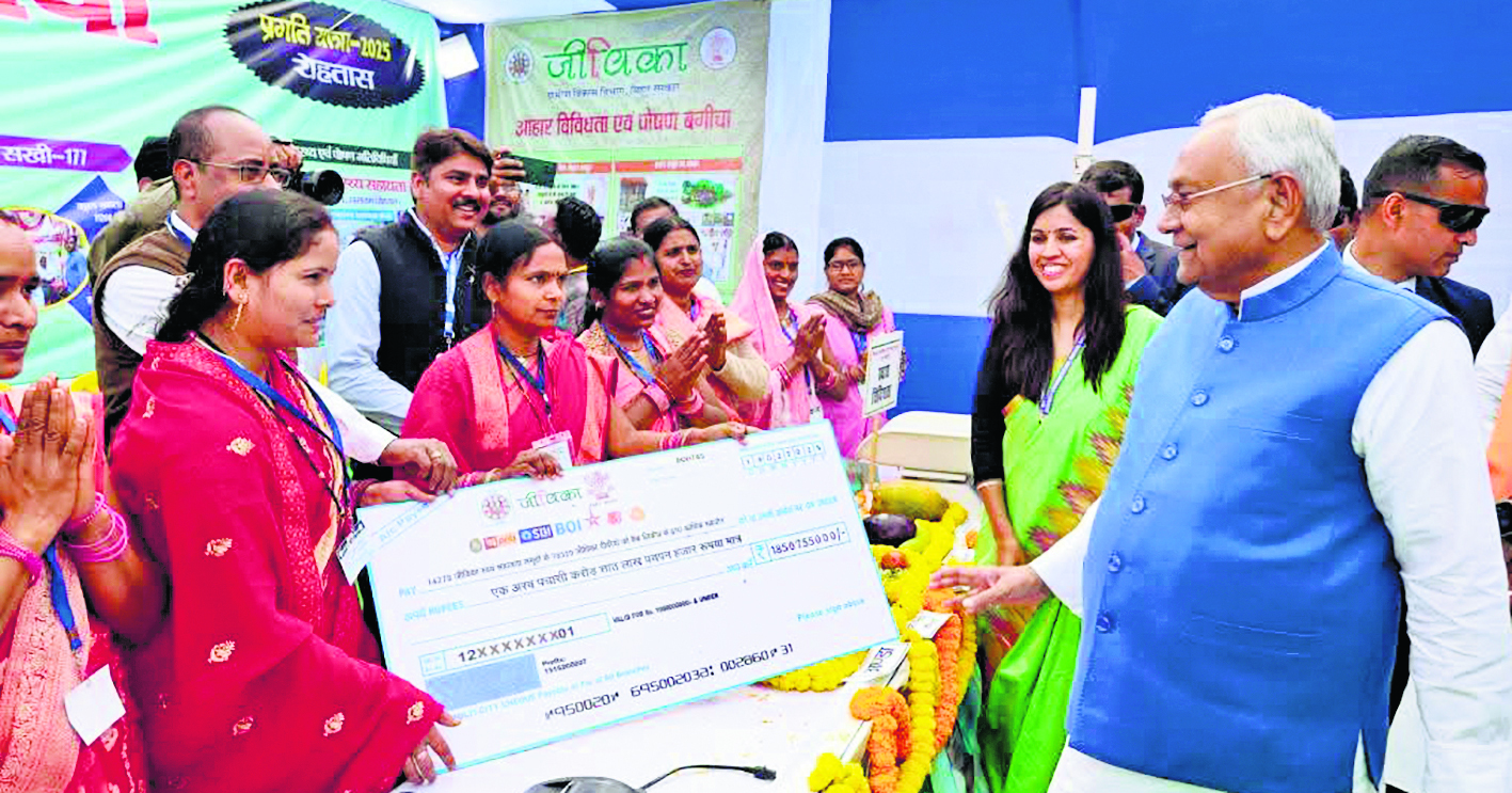 रोहतास में सीएम की प्रगति यात्रा