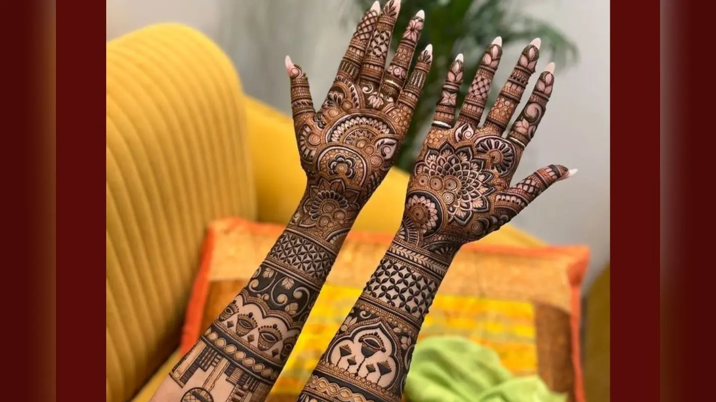 3 Beautiful Full hand Mehndi Design: दुल्हन वाले हाथों के लिए देखें मॉडर्न भरी भरी मेहंदी डिजाइन