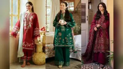 Hania Amir Inspired Pakistani Suits: पूजा हो या पार्टी नई नवेली बहुएं पहनें ये पाकिस्तानी सूट, सास भी करेगी खुलकर तारीफ