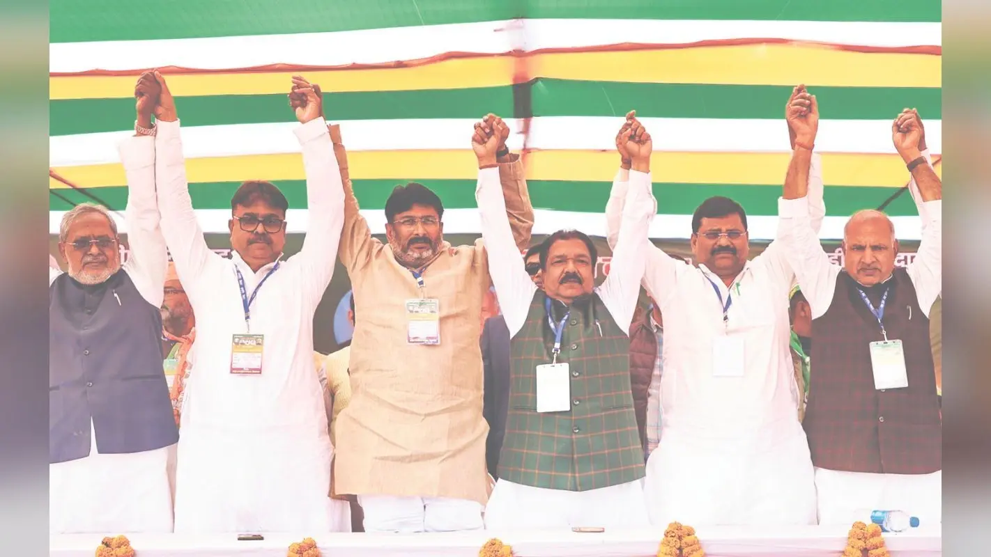 Bihar NDA: एनडीए ने 225 सीटें जीतने का लिया संकल्प, एक मंच से सभी दलों ने भरी हुंकार