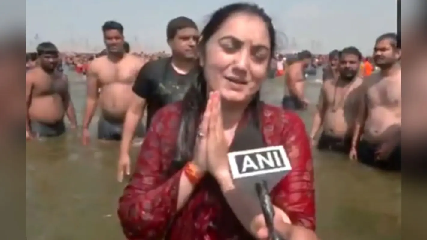 ‘हर हर महादेव..’ नूपुर शर्मा ने महाकुंभ में लगाई आस्था की डुबकी, देखें Video