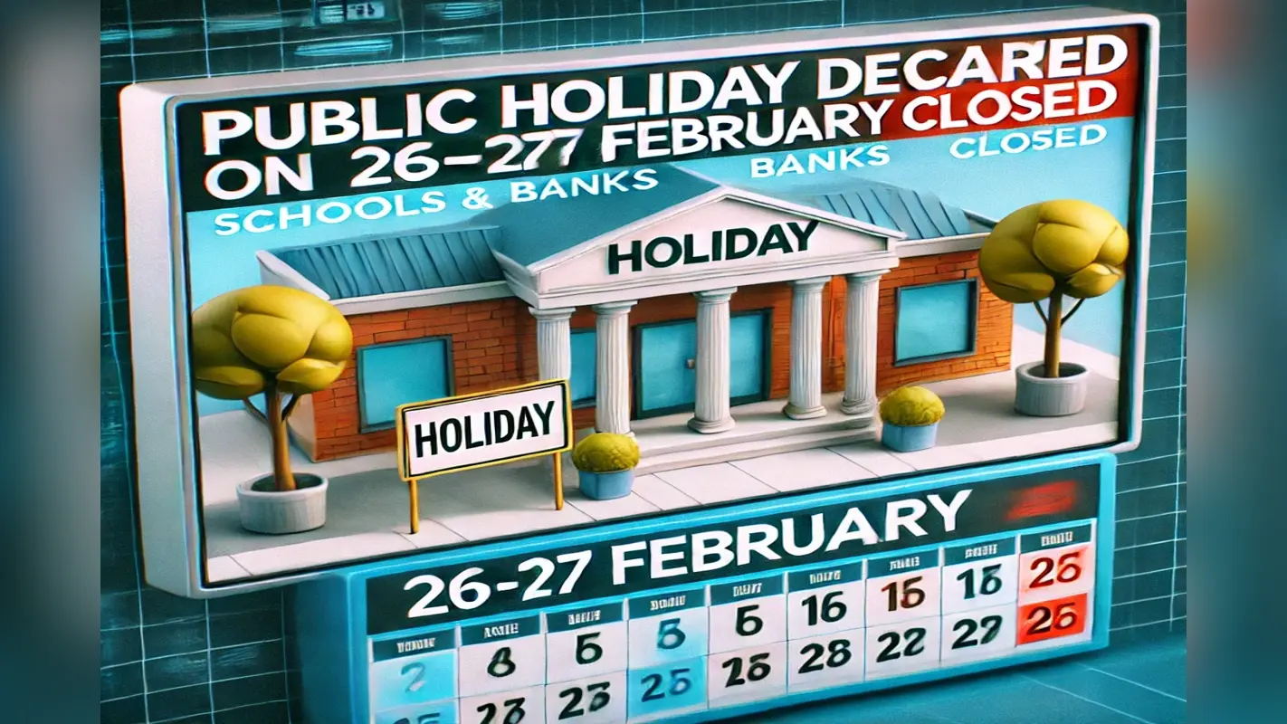 Public Holiday: 12 फरवरी को छुट्टी, स्कूल-ऑफिस-बैंक और मांस-शराब की दुकानें बंंद