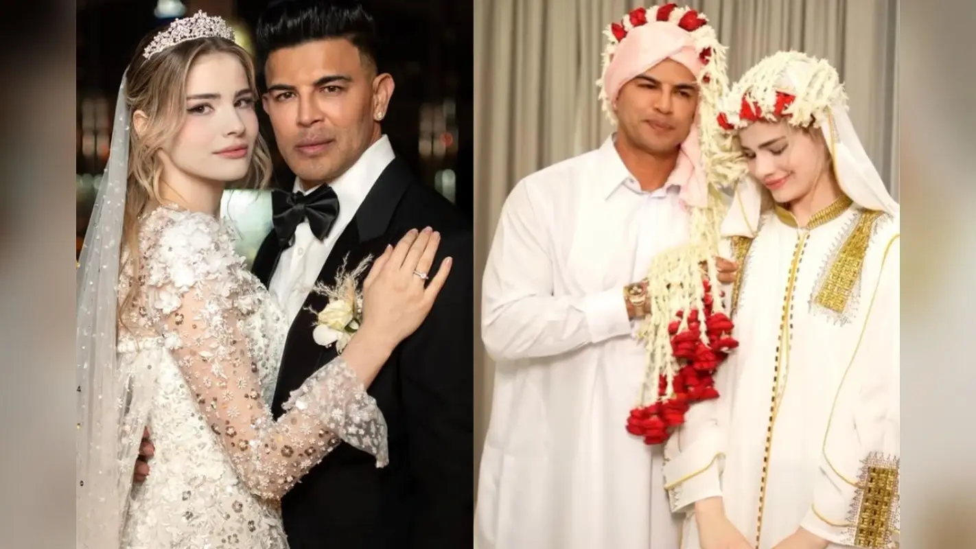 Sahil Khan: ‘अभी-अभी अपने बच्चे के साथ शादी की’, 26 साल छोटी गर्लफ्रेंड को दुल्हन बनाने पर ये क्या बोल गए साहिल खान?