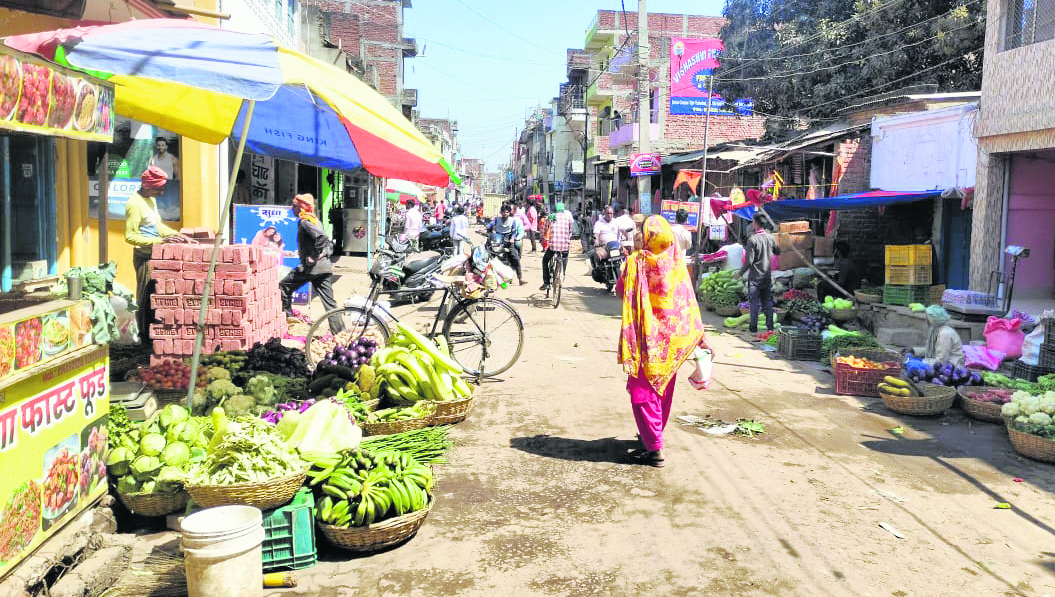 बैदराबाद बड़ी सब्जी मंडी होने के बाद भी नहीं बना स्थायी मंडी