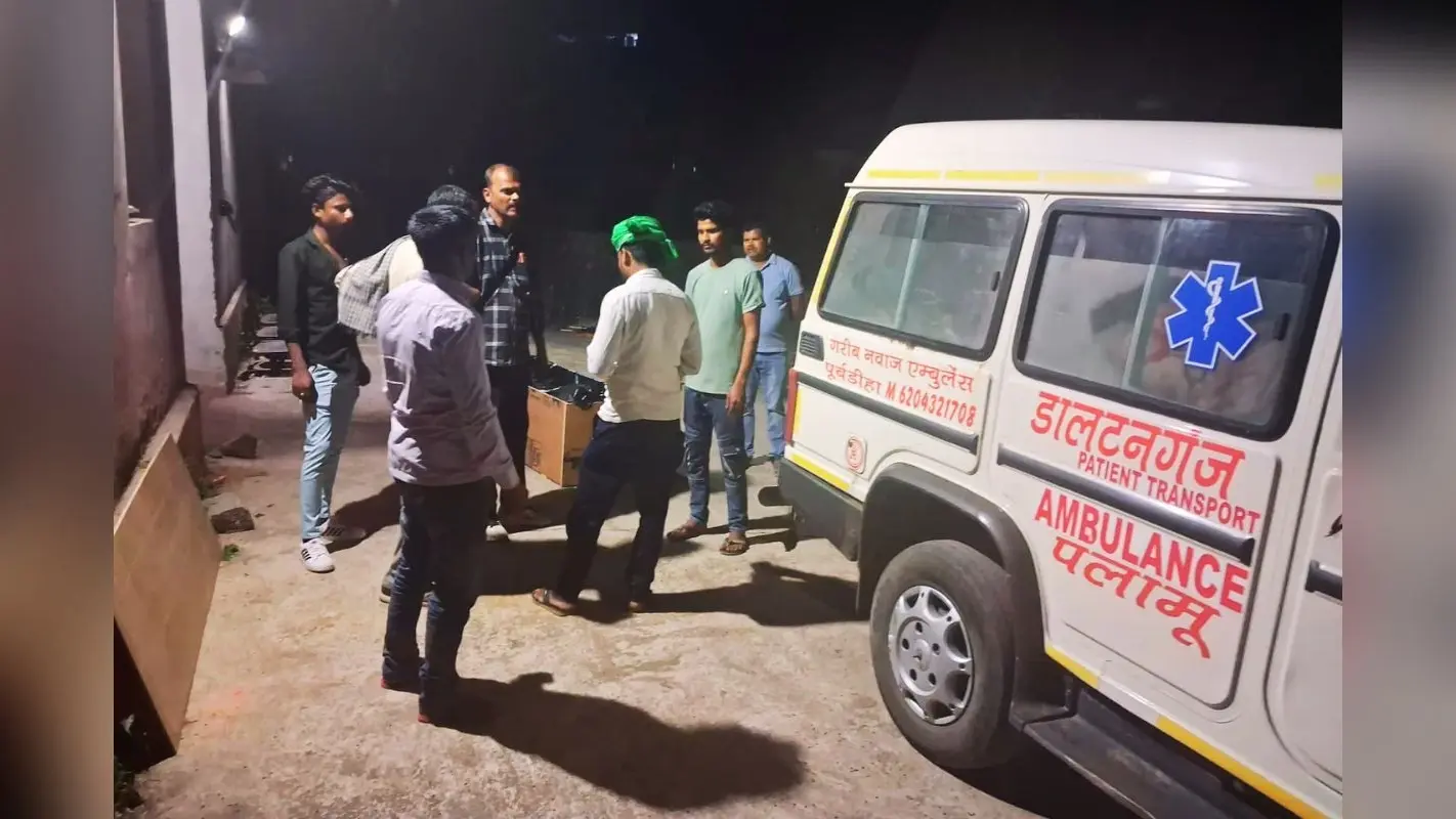 गैंगस्टर अमन साहू के शव को बर्फ की सिल्ली में रखकर एंबुलेंस से भेजा रांची