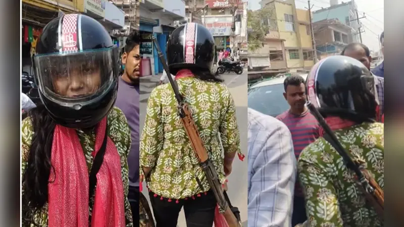 Viral Video: आप कौन हैं, खुलेआम राइफल लेकर क्यों चल रही हैं? वकील के पूछा सवाल तो छीन लिया मोबाइल, वायरल हुआ वीडियो