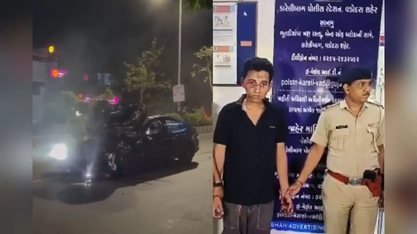 Big Accident Video: 100 प्लस की स्पीड से कार ने मारी टक्कर, महिला की मौत-4 घायल, Video