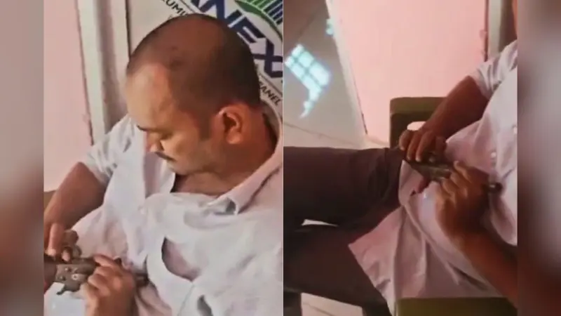 Viral Video: सरकारी ऑफिस में देसी कट्टा लहराते दिखे बिहार के अधिकारी, हथियारों का है शौक
