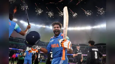 Video: यह तो किसी ने दिखाया ही नहीं, चैंपियंस ट्रॉफी फाइनल में जडेजा की हो गई कीवी पेसर से टक्कर